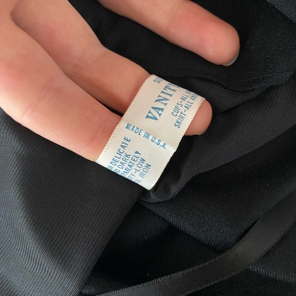 Vintage black midi slip dress - Picture 6 of 8